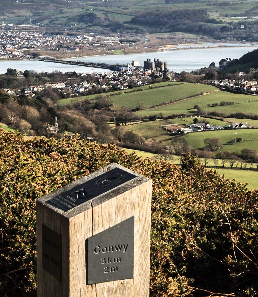 Conwy Town' taken from Conwy Mountain (March 2019)